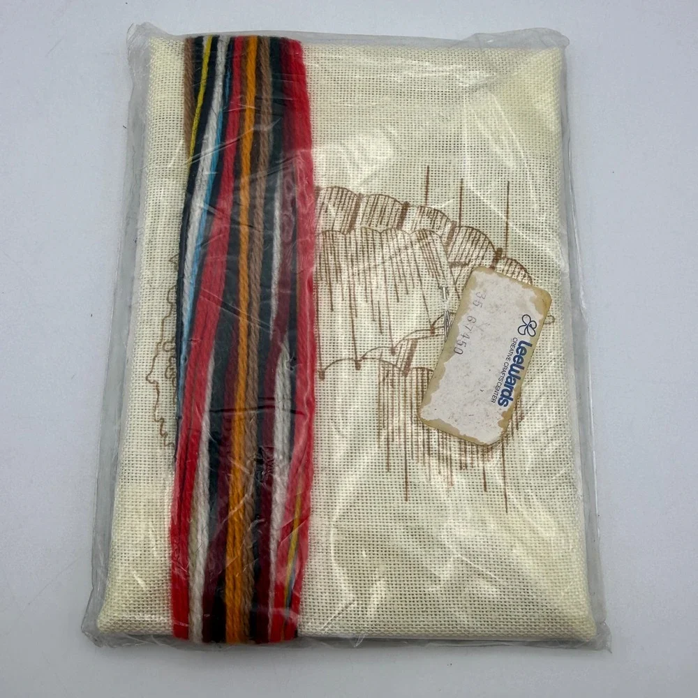 Jiffy Stitchery Crewel Kit Unisex 5x7‎ Multicolor Chinese Junk Ship Vintage 829